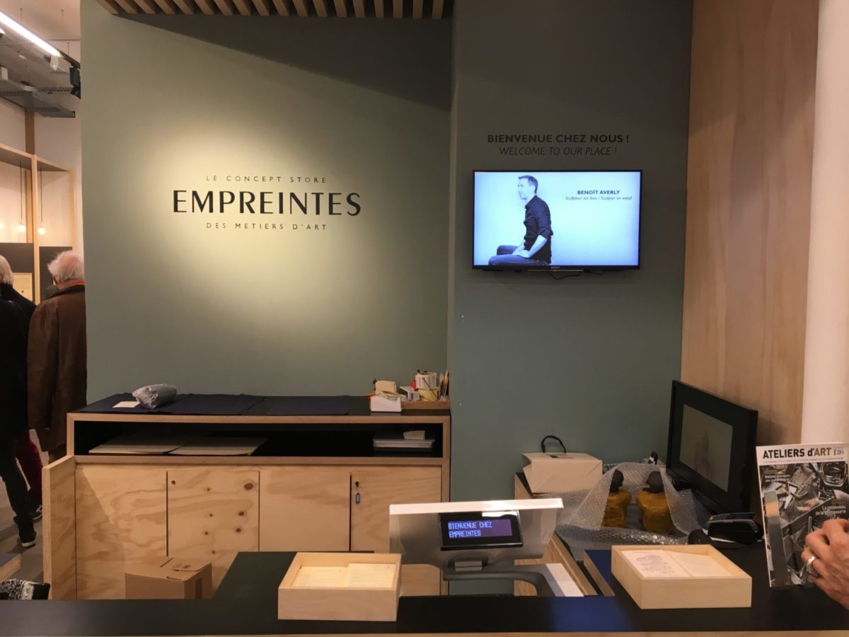 entrée du magasin Empreintes à Paris