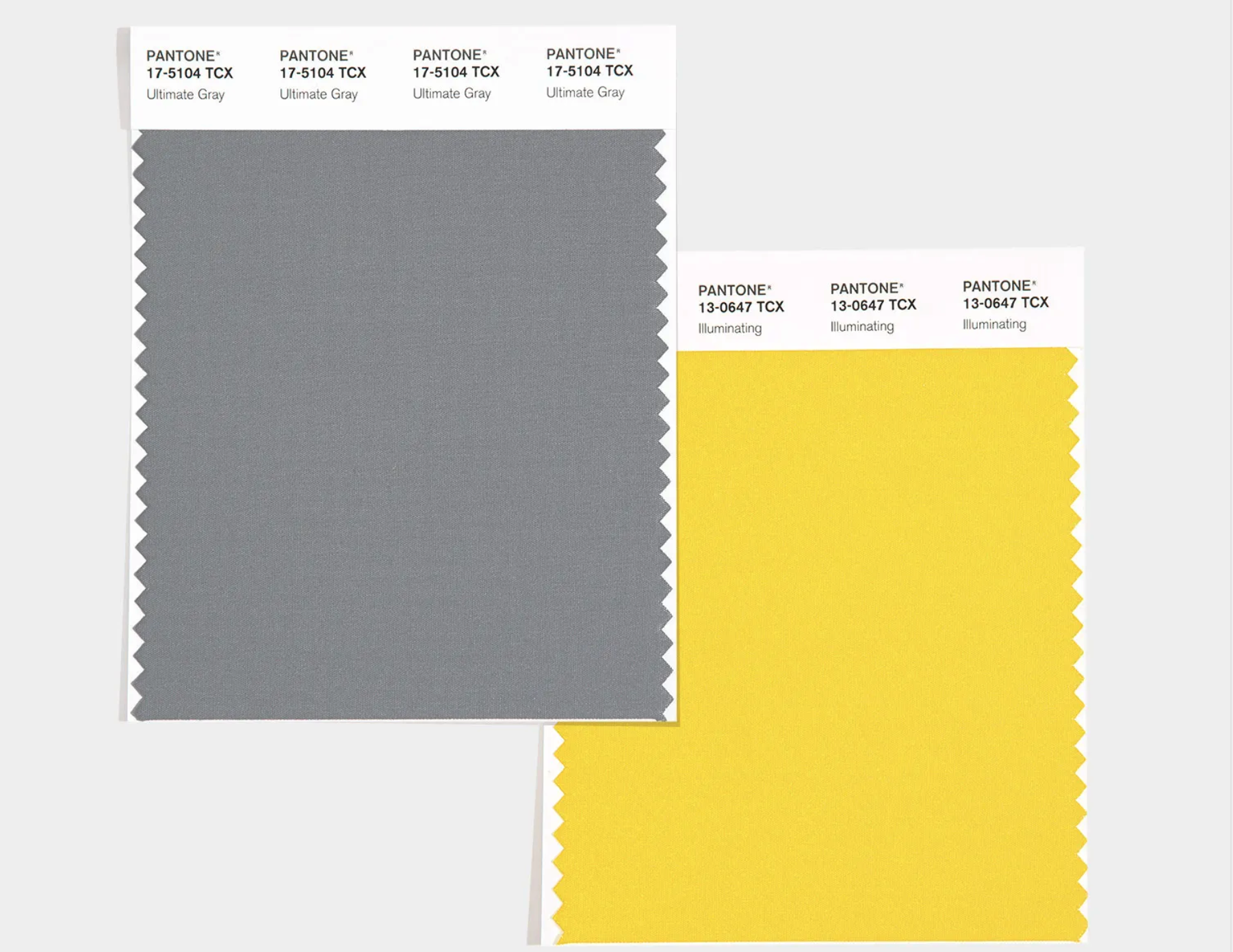 Couleur de l'année 2021 élue par Pantone. Gris et Jaune